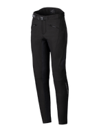 Alpinestars Alamosa Damenhose, urbane Motorradhose, Schwarz, schmale Performance-Passform, mit Taillengürtel und Schnalle, Reißverschlusstaschen und ergonomischem technischem Stretch-Softshell-Gewebe, minimalistisches von Streetwear inspiriertes Design