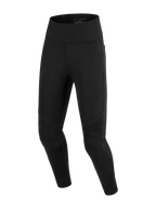 Alpinestars Stella Flex-Ast Leggings, Damen-Motorradleggings, Schwarz, mit hoch tailliertem Design und gerippten Akkordeon-Einsätzen an den Knien, Slim-Fit-Textilkonstruktion für urbane Fahrten