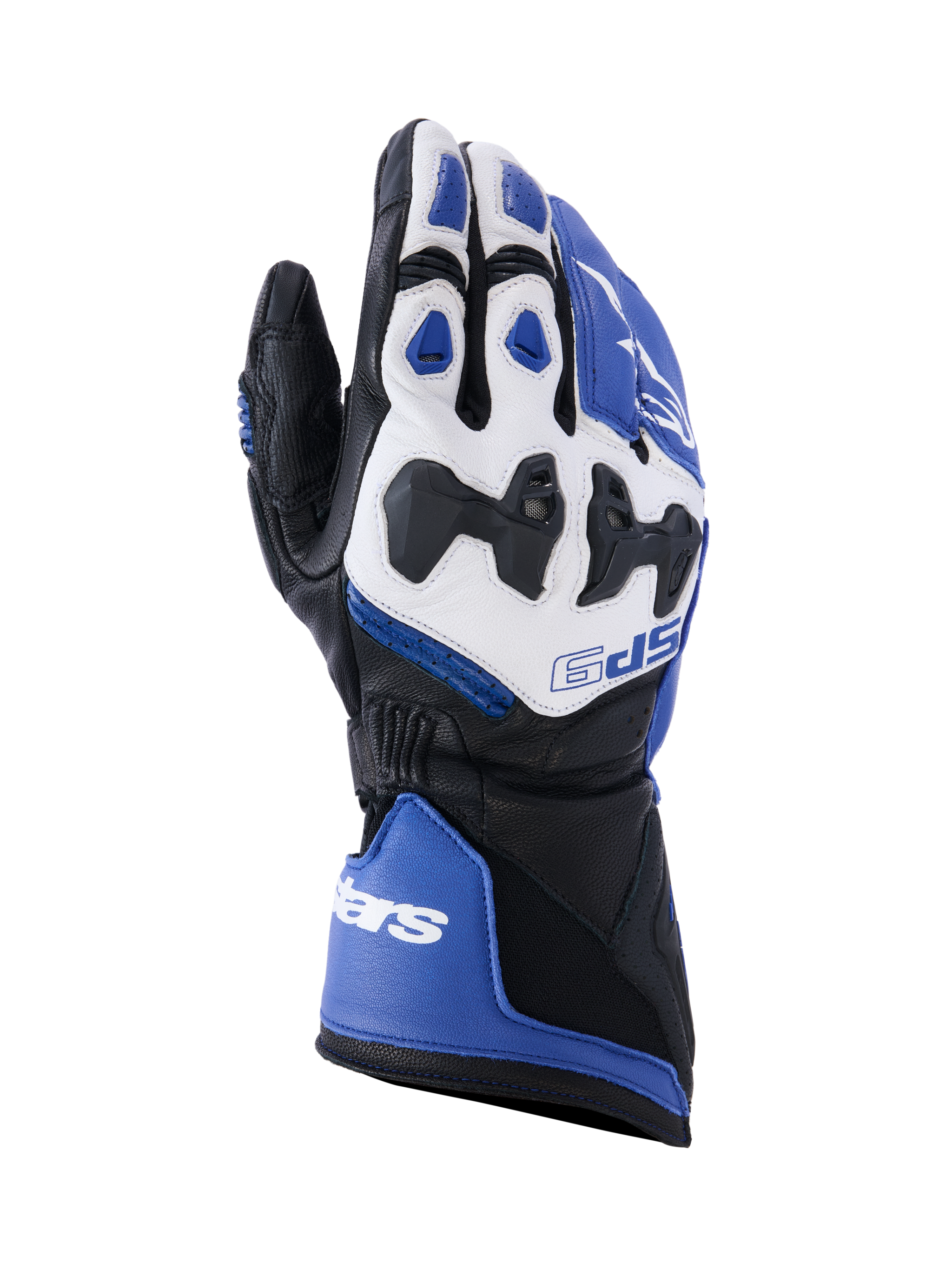 handschuhe mit handgelenkschutz SP-9 - Blue Motorcycle Handschuhe