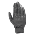 Alpinestars Dyno Lederhandschuhe, schwarze Motorradhandschuhe, Ziegenleder-Konstruktion mit abgedecktem Hartschalen-Knöchelschutz, perforierte Belüftung an Fingern und Handgelenk, Klettverschluss, minimalistisches urbanes Design