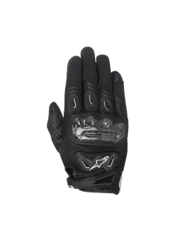 Alpinestars Stella SMX-2 Air Carbon V2 Women's Motorcycle Racing Gloves, Black Leather and 3D Mesh with Carbon Knuckle.