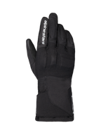 Alpinestars WT-1 Drystar Isolierte Handschuhe, Motorradhandschuhe, Schwarz, Textilkonstruktion mit integriertem Knöchelschutz, weißes Alpinestars-Branding auf dem Zeigefinger, lange Stulpe, wasserdichte und thermische Ausrüstung für Straße und Adventure