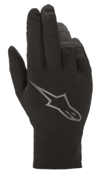 Alpinestars Range 2 In One GORE-TEX Innenhandschuh, herausnehmbares Thermo-Fleece-Futter, Schwarz mit grauem Astars-Logo auf dem Handrücken, Mehrjahreszeiten-Motorradhandschuh-Zubehör