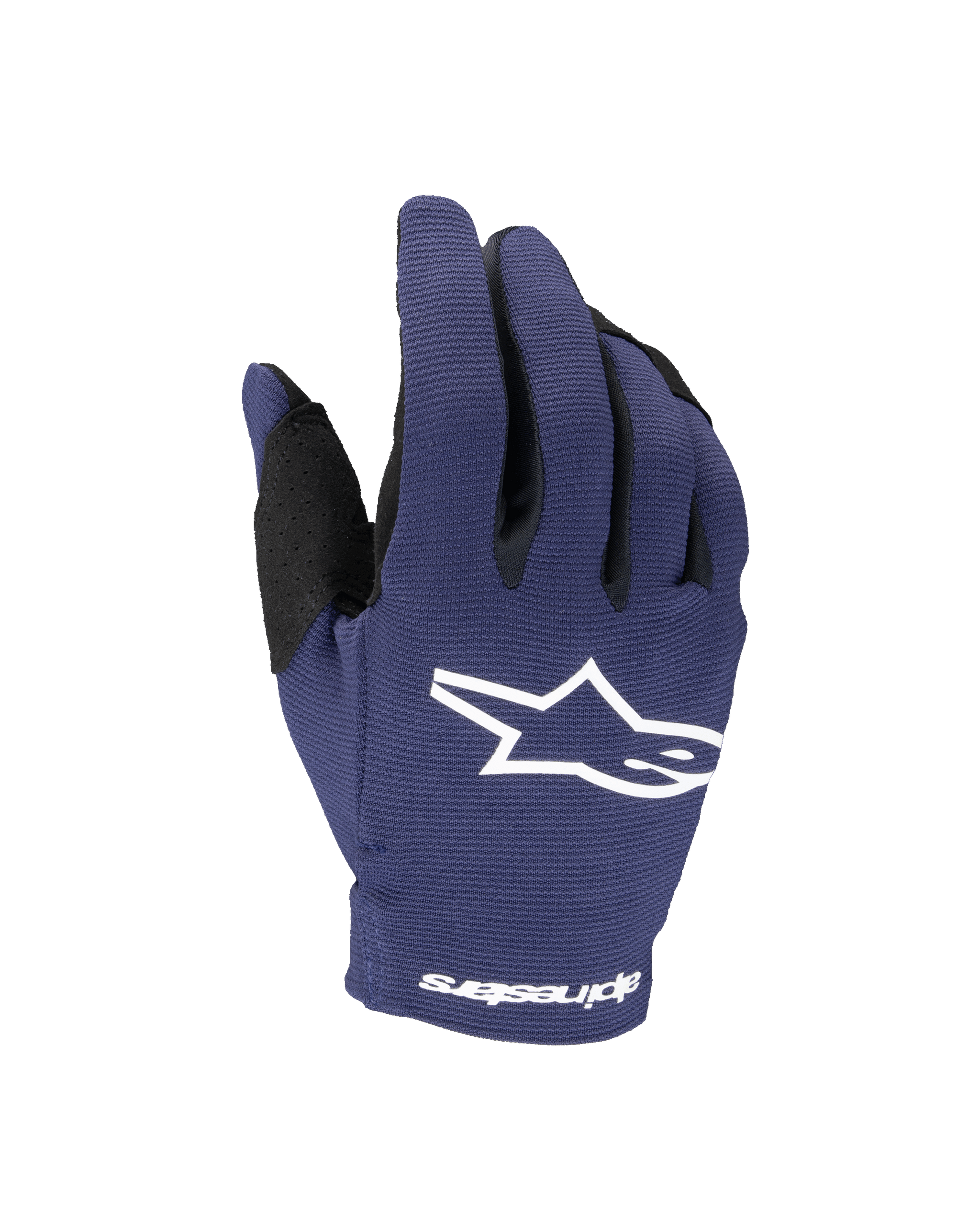 kindermotorrad handschuhe L / Nachtmarine Weiß