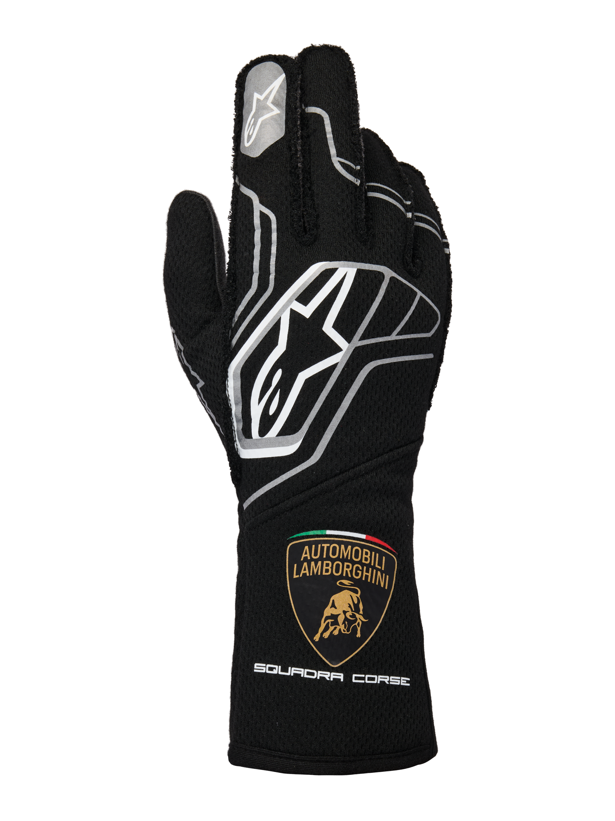 lanius handschuhe L / Black Dark Gray White