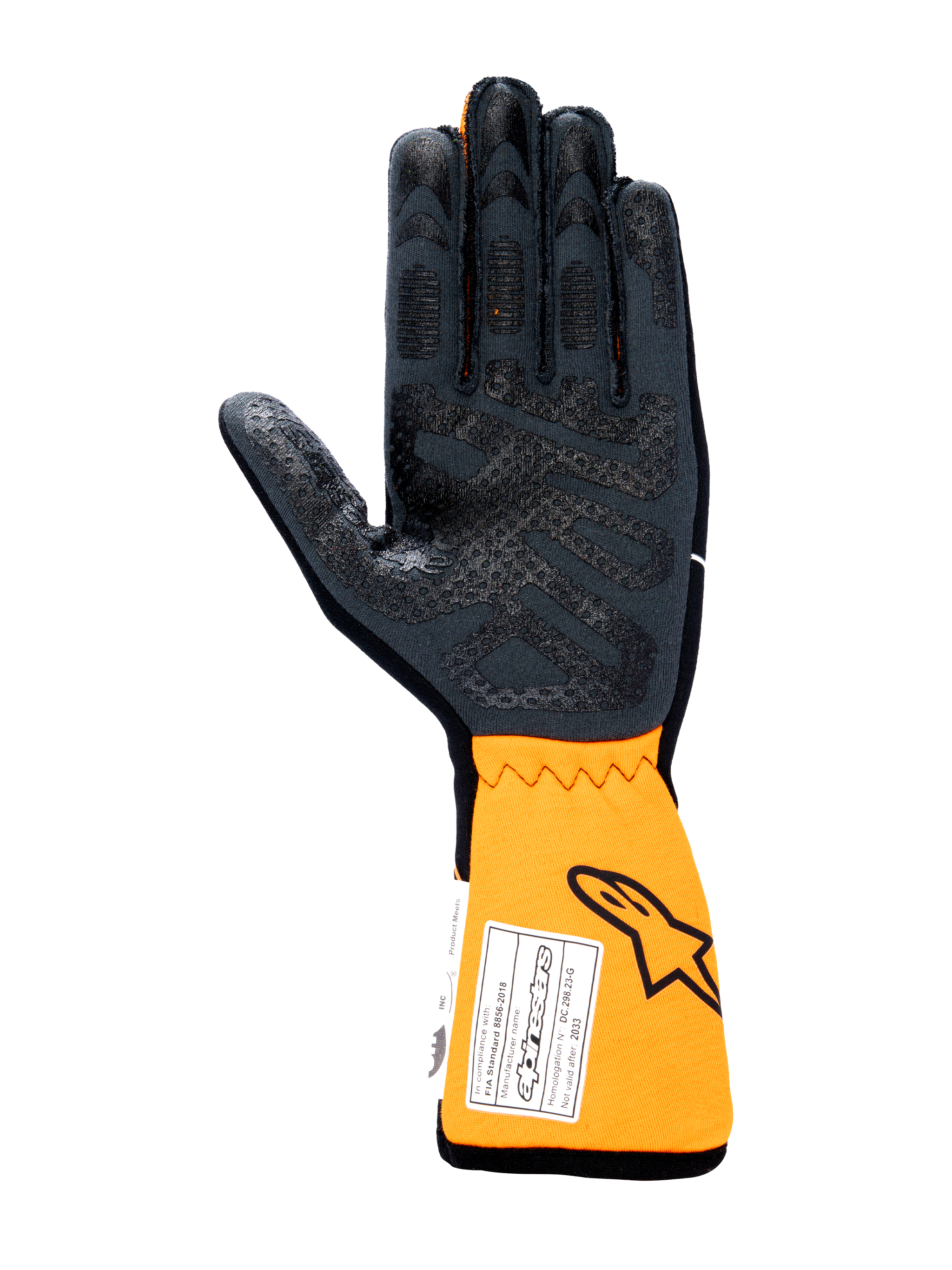 racing4fun handschuhe L / Schwarz Orange Fluo