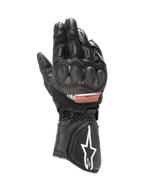 Alpinestars SP-8 V3 Air Handschuhe, Herren-Motorradhandschuhe für den Rennsport, Schwarz, aus perforiertem Leder und Mesh mit doppelt gehärtetem Knöchelprotektor.