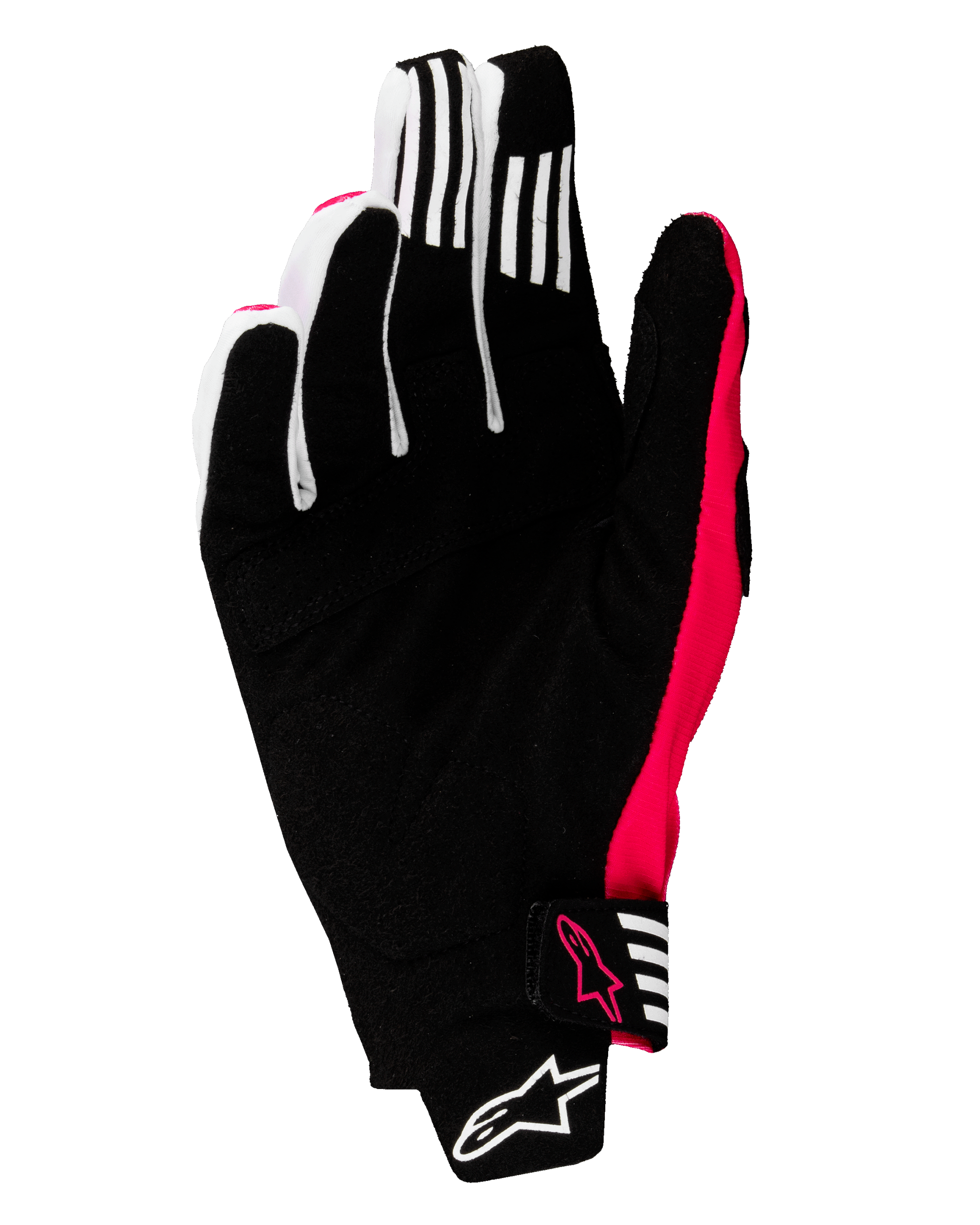 cross handschuhe pink L / Schwarz Rosa Fluo