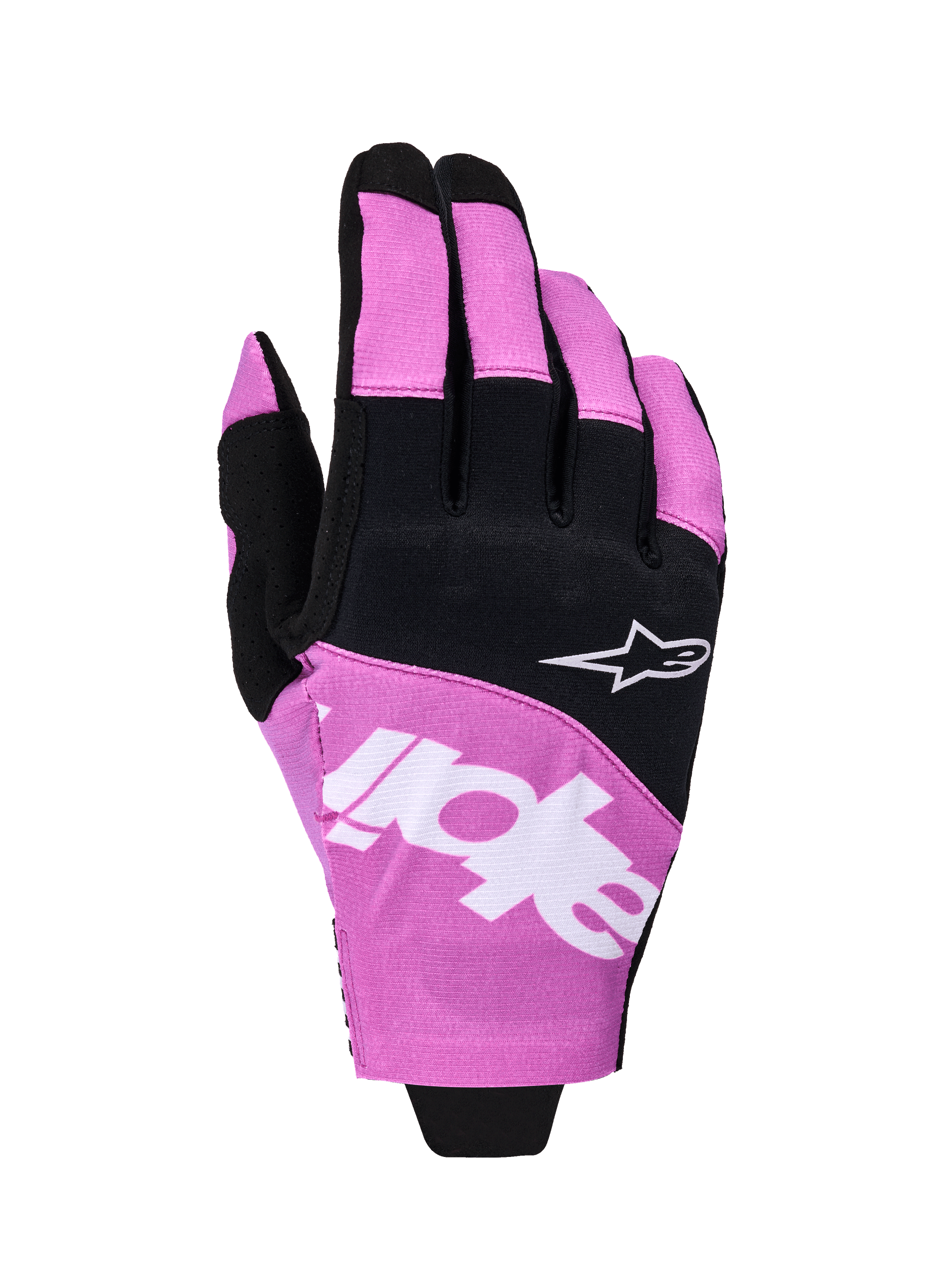 pinke motorrad handschuhe L / Black Light Gray Purple