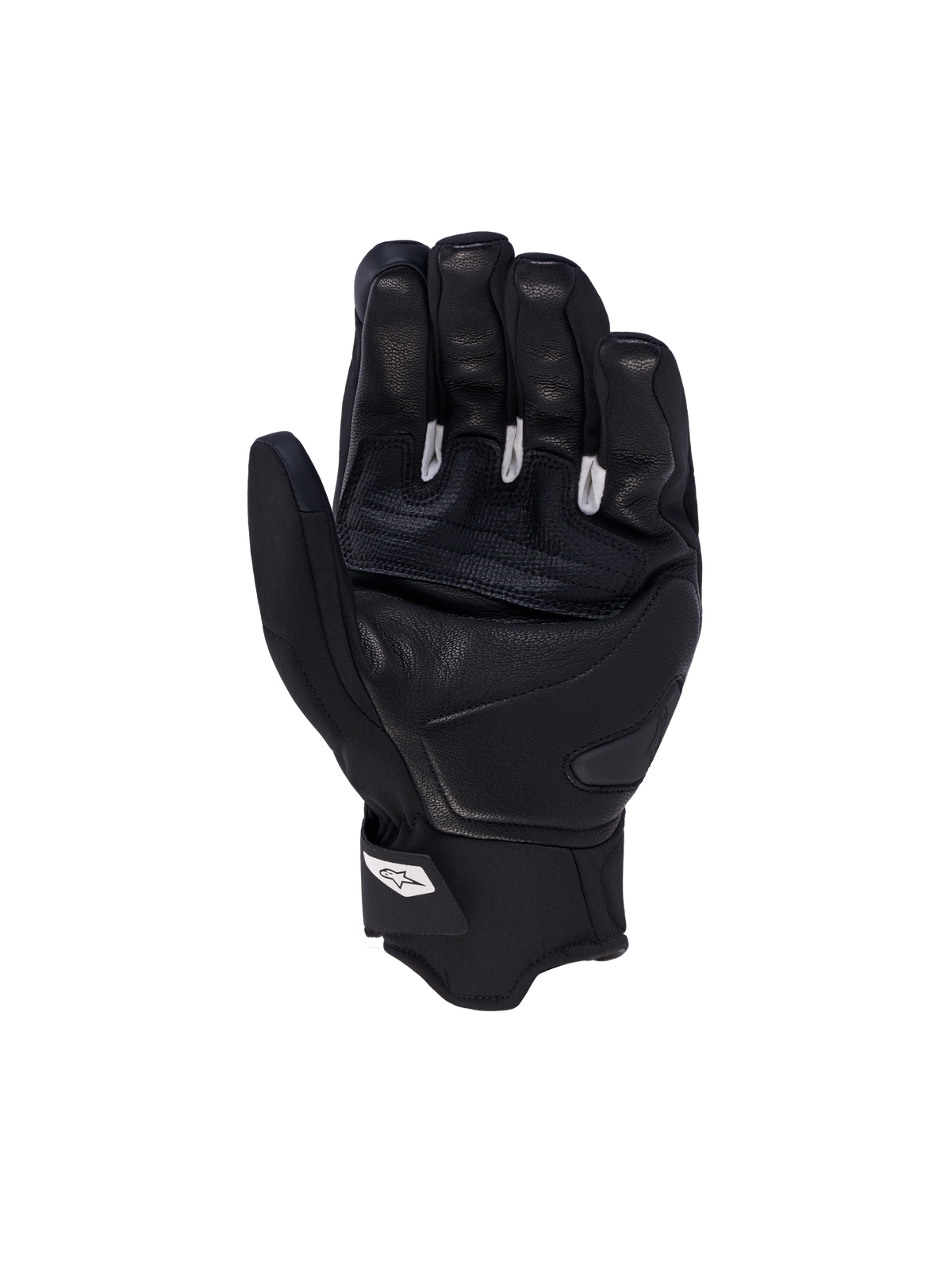 Alpinestars Faster V3 Plasma Drystar Handschuhe, Motorradhandschuhe mit kurzem Bund, Schwarz und Weiß, CE-zertifiziert, wasserdichte Leder- und Softshell-Konstruktion