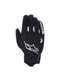 Alpinestars Faster V 3 Plasma Drystar Handschuhe, wasserdichte Motorradhandschuhe, Schwarz und Weiß, CE-zertifiziert mit PLASMA-Knöchelschutz