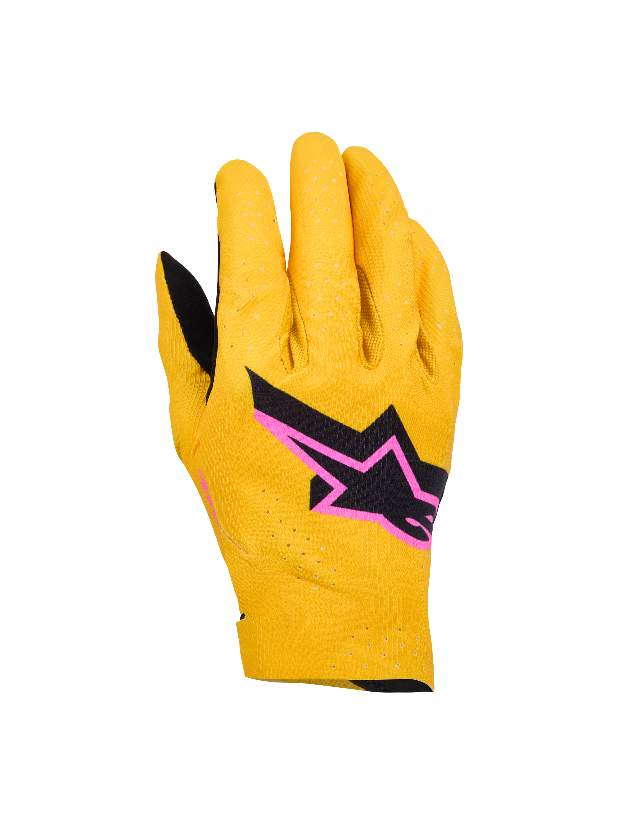motocross handschuhe rockstar L / Gold Black Fluo Pink