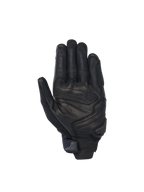 Alpinestars SP X 7 Handschuhe, Motorradhandschuhe für Herren, Schwarz, perforiertes Leder, Handflächenansicht mit verstärktem TPR-Handflächenschieber.