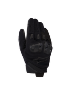 Alpinestars SP X 5 Air Handschuhe, schwarze Motorradhandschuhe, Oberhand aus Stretch-3D-Mesh mit TPU-Doppel-Dichte-Knöchelschutz, kurzes Manschettendesign, belüftete Fingerschieber, ergonomische Performance für sportliches Fahren