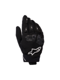 Alpinestars SP X 5 Air Handschuhe, Motorrad-Rennhandschuhe, Schwarz mit weißem Logo, 3D-Mesh-Konstruktion, TPU-Knöchelschutz und Fingerslider