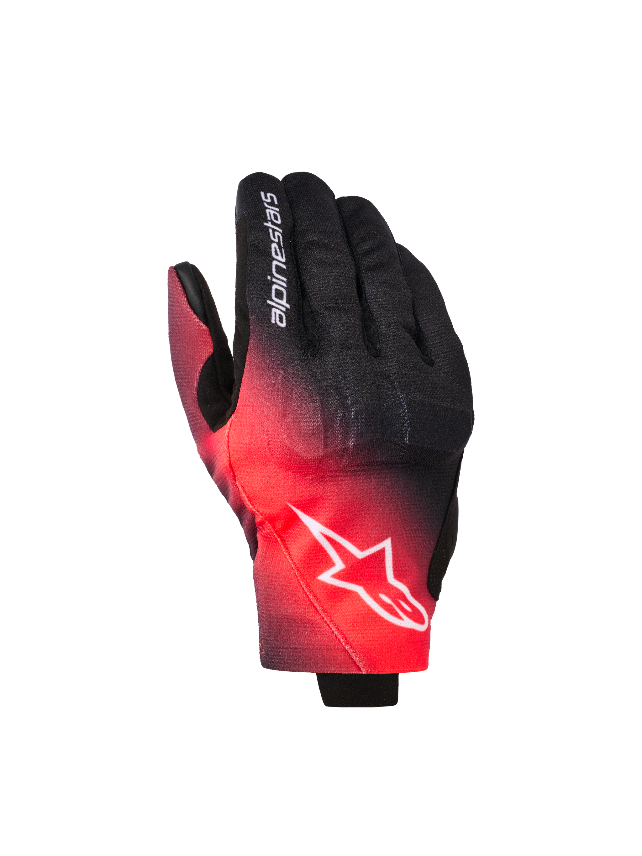 alpinestars handschuhe kurz L / Black Red Fluo White