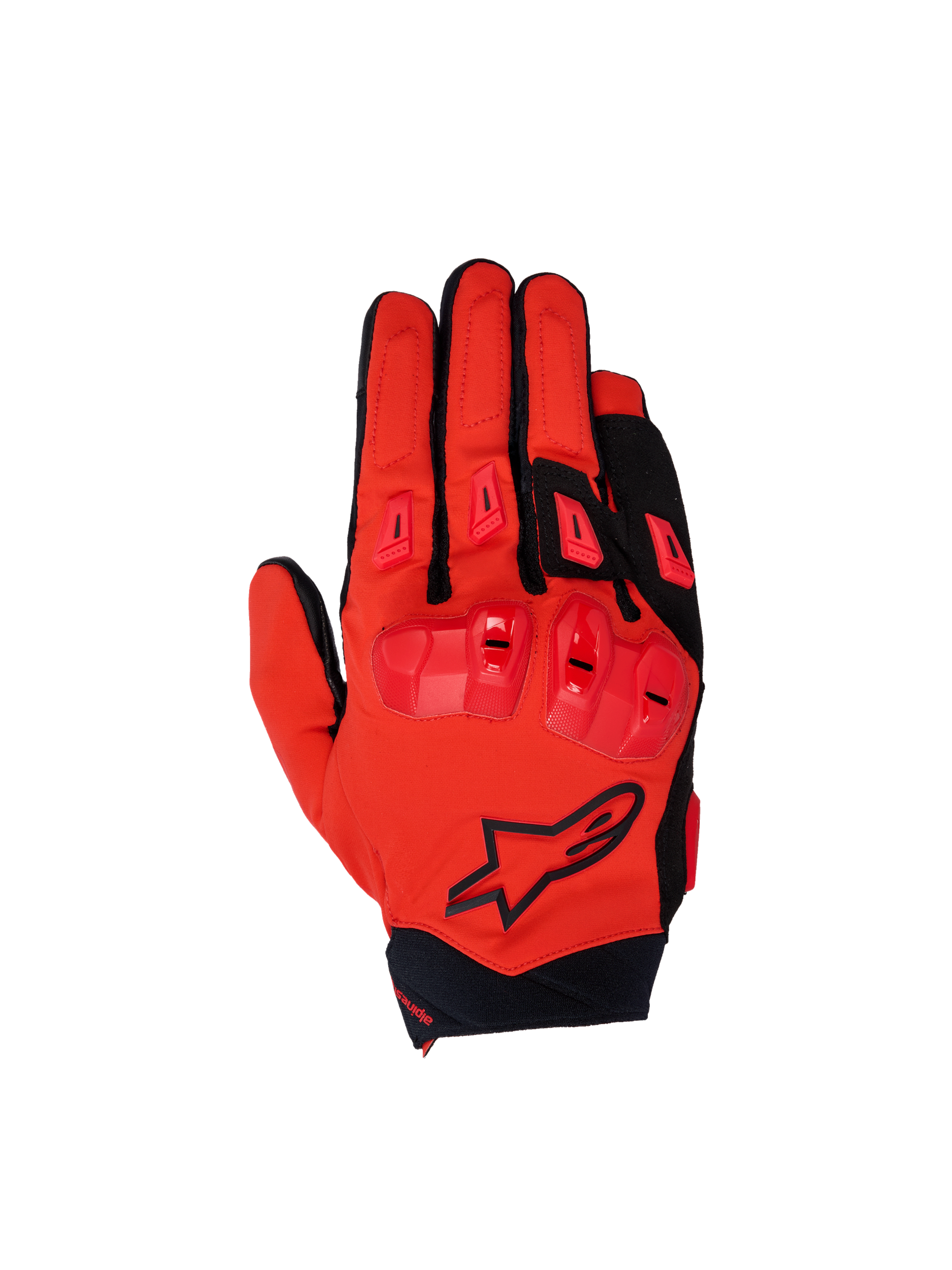 Alpinestars SP X 3 Handschuhe, Herren-Motorradsport-Handschuhe, Rot und Schwarz, mit TPU-Knöchelschutz und Alpinestars-Logo.