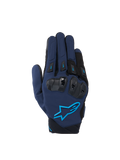 Alpinestars SP X 3 Handschuhe, Motorradhandschuhe für Herren, Dunkelblau und Blau, mit TPU-Knöchelschutz