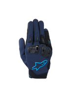 Alpinestars SP X 3 Handschuhe, Motorradhandschuhe für Herren, Dunkelblau und Blau, mit TPU-Knöchelschutz