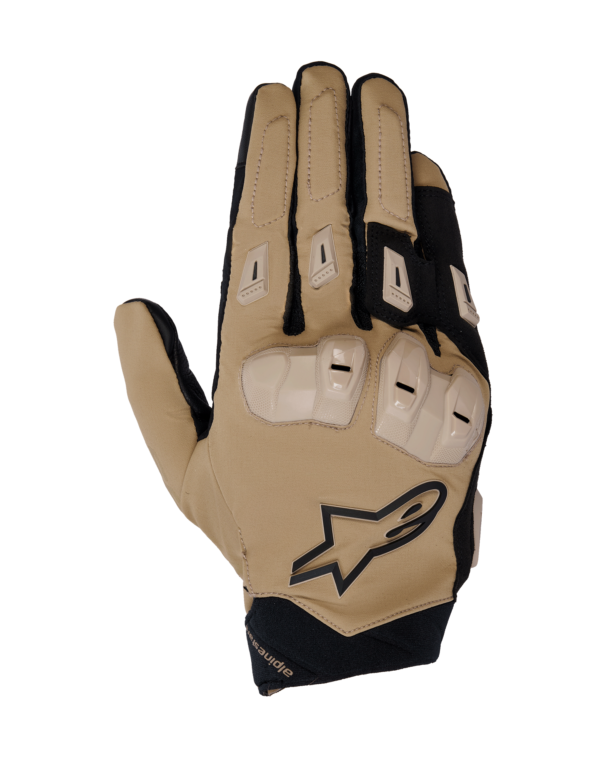 3 finger handschuhe motorrad L / Dark Khaki Sand Black