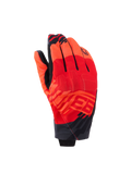 Alpinestars MM93 Reef V2 Handschuhe, kurze Motorradhandschuhe, Leuchtrot und Hellrot mit schwarzen Akzenten, mit Marc Marquez MM93 Grafiken und integriertem Knöchelschutz, modernes urbanes Design