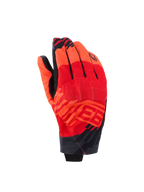 Alpinestars MM93 Reef V2 Handschuhe, kurze Motorradhandschuhe, Leuchtrot und Hellrot mit schwarzen Akzenten, mit Marc Marquez MM93 Grafiken und integriertem Knöchelschutz, modernes urbanes Design