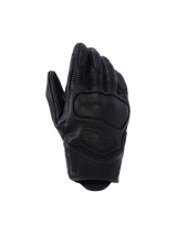 Alpinestars Mustang V3 Lederhandschuhe, Motorradhandschuhe, Schwarz, perforiertes Leder für Belüftung, verstärkte Knöchelpolsterung, ergonomisches Design