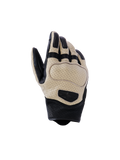 Alpinestars Mustang V3 Lederhandschuhe, Motorradhandschuhe, Braun und Schwarz, mit perforiertem Ziegenleder für Luftzirkulation, kurzes Bündchen im urbanen Design mit schützender Knöchelpolsterung und geprägtem Logo