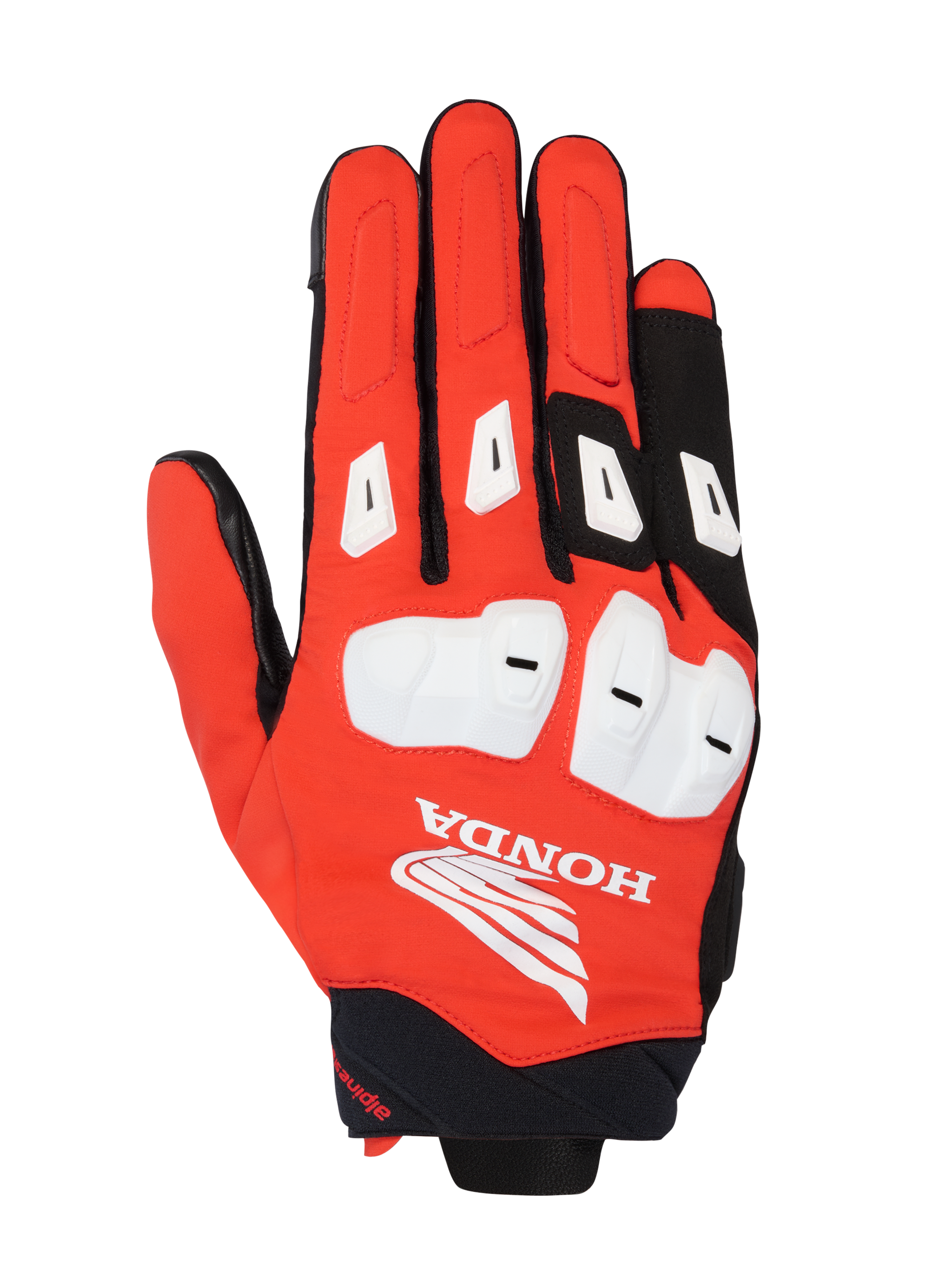 motorradbekleidung handschuhe L / Bright Red Black White