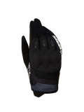 Alpinestars Techdura Gloves, black and white performance motocross gloves for men with reinforced knuckles for off-road riding.