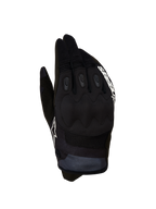 Alpinestars Techdura Handschuhe, Motocross-Handschuhe für Herren, Schwarz und Weiß, verstärkter Knöchelschutz für Offroad.