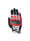 Alpinestars SMX-2 Air Carbon V2 Handschuhe, Motorradhandschuhe in Schwarz, Rot und Weiß mit Karbon-Knöchelschutz, 3D-Mesh und Lederkonstruktion für optimalen Schutz.