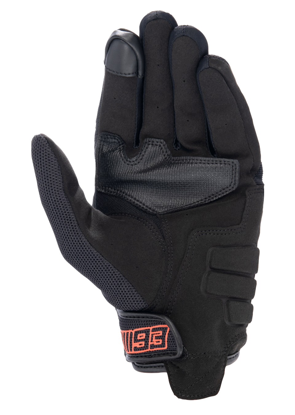m&m handschuhe L / Schwarz Rot Fluo