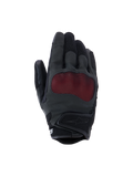 Alpinestars Stella Mogress Airflow Handschuhe, Damen-Motorradhandschuhe, Anthrazit-Schwarz und Rot, NUCLEON PLASMA Knöchelschutz mit roter Mesh-Abdeckung, laserperforierte Oberhand, 3D-Mesh-Einsätze an Fingern und Bündchen, kurzes Bündchen mit Klettverschluss, atmungsaktives Urban-Design