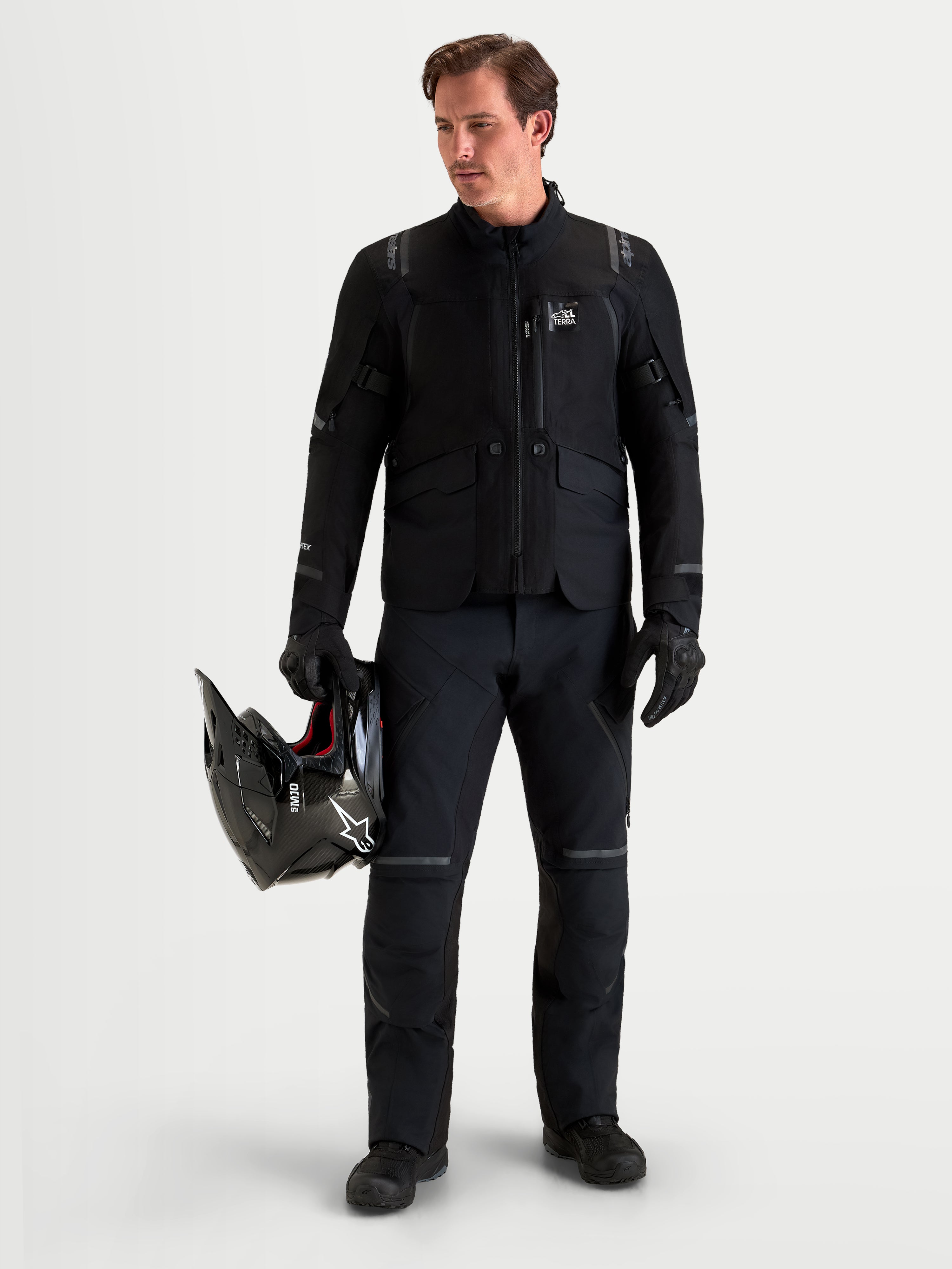  Motorrad WATERPROOFジーンズ ST-7 V2 2L GORE-TEX - Black Motorcycle Pants | Alpinestars®
