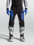 Alpinestars Supertech Hiten AFD Hose, Motocross-Hose für Herren, Schwarz und Blau, leichte Stretch-Ripstop-Konstruktion.