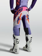 Alpinestars Supertech Dyna Motocross Pants, Man, Light Violet and Deep Purple, breathable stretch ripstop with athletic fit.