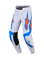 Alpinestars Supertech Vesta Hose, Motocross-Hose für Herren, Hellflieder, Blau und Kardinalrot, perforierte Einsätze, athletische Passform für den Offroad-Einsatz.