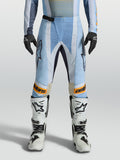 Alpinestars Techstar Maven Hose, Herren-Motocross-Hose in Blau und Orange, laserperforierte Belüftung und Rennpassform.