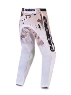 Alpinestars Racer Lone Pants, sand camo motocross gear for men, featuring pre-curved legs and durable stretch panels.