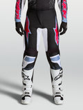 Alpinestars Fluid Drag Hose, Motocrosshose für Herren in Schwarz, Rot und Weiß, aus 600D Poly-Gewebe mit Stretcheinsätzen.