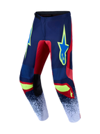 Alpinestars Fluid Drag Hose, Herren Motocrosshose, Navyblau und Feuerrot, 600D-Polygewebe und vorgeformte Beine.