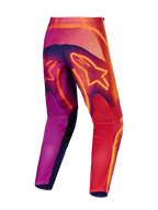 Alpinestars Fluid Kepler Hose, Motocross-Hose, Herren, Lila und Orange, Rückansicht, 600D-Polygewebe, Sport-Fit.