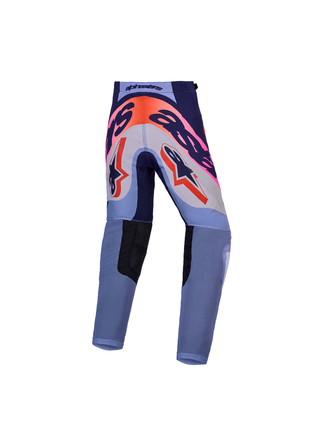 Alpinestars Jugend Supertech Dyna Hosen, Motocross-Rennhose in Lila und Pink Fluo, 600D-Sitzverstärkung, für junge MX-Fahrer.