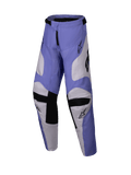 Alpinestars 2025 Youth Racer Veil Hose, Motocross-Hose, Lila und Weiß mit Schwarz, mit Knie-Innenpaneelen aus Ziegenleder und ergonomisch vorgeformtem Design, strapazierfähige Offroad-Ausrüstung für Jugendliche