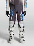 Alpinestars Youth Fluid Drag Pants, Motocross Gear, Sand and Blue, 600D Polyfabric with reinforced knees.