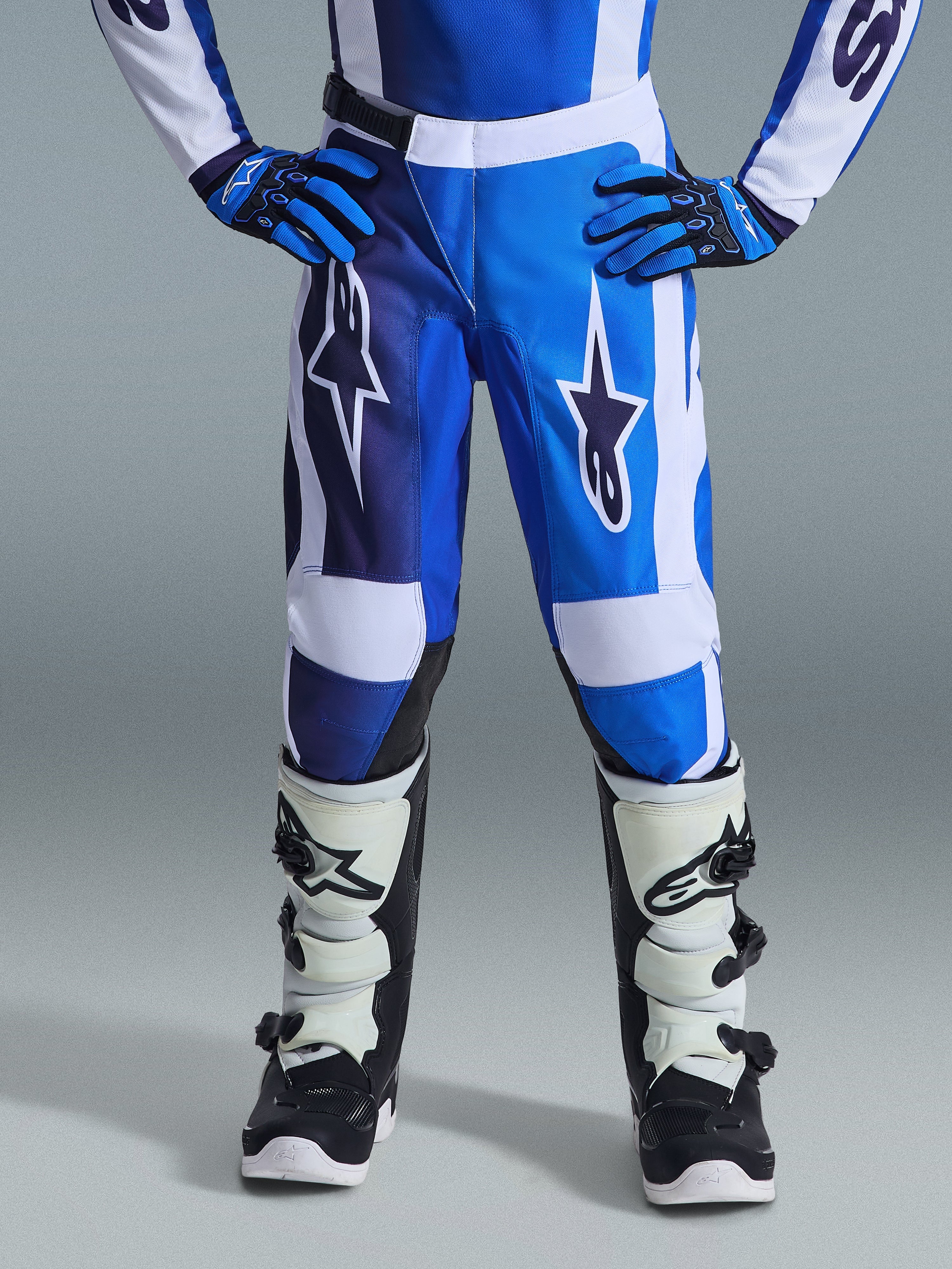 2026 Youth Fluid Portl - Blue MX Pants | Alpinestars®