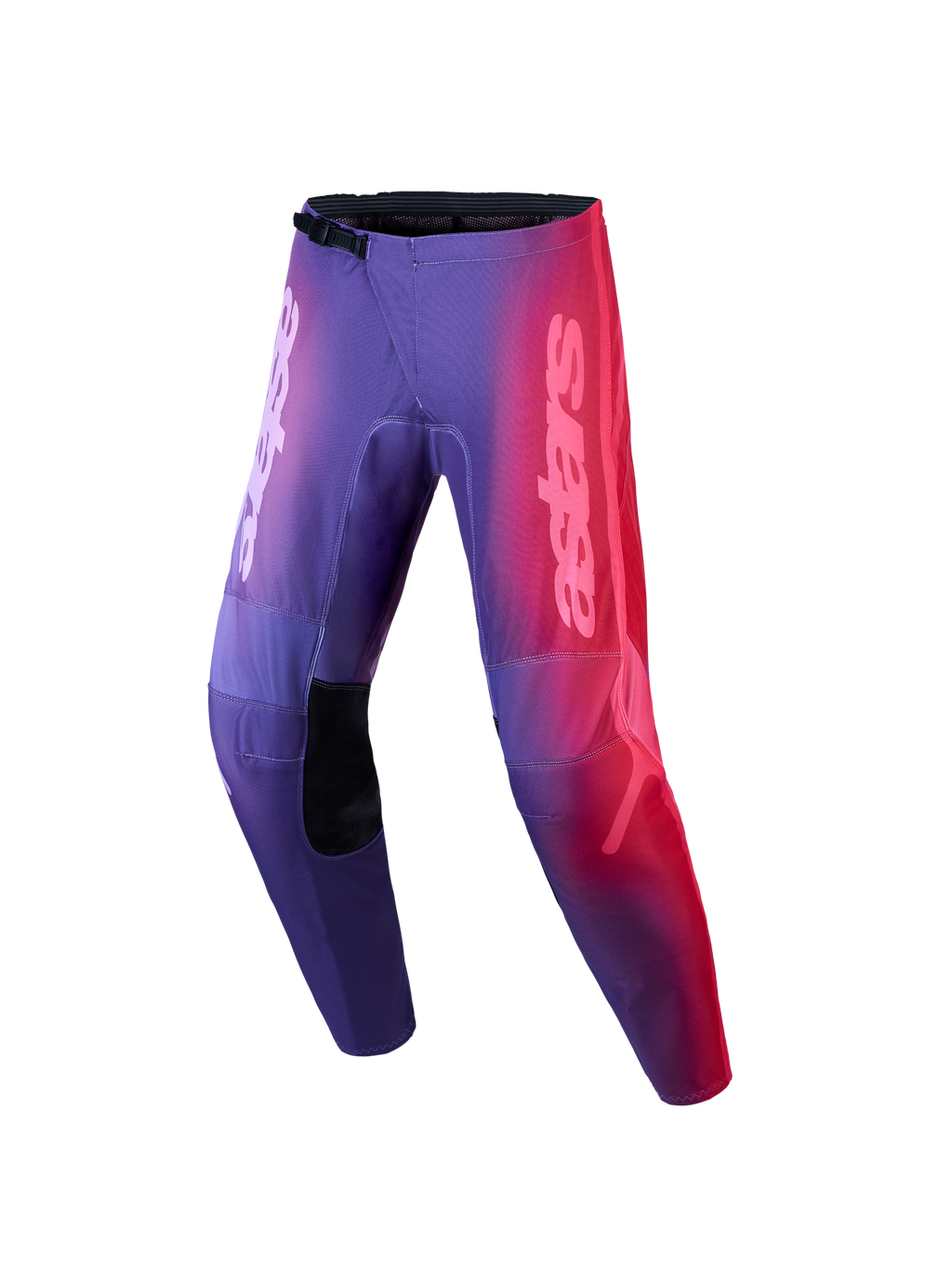 Alpinestars Stella Fluid Kepler Hose, Damen-Motocrosshose für den Offroad-Sport, Lila und Rot mit Farbverlauf, ergonomisch vorgeformte Beine und Ratschenverschluss für eine sichere Passform.