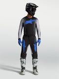 Alpinestars Supertech Hiten AFD Trikot und Gear Set, Herren-Motocross-Ausrüstung in Schwarz-Blau, ergonomische Passform.