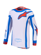 Alpinestars Supertech Vesta Trikot AND Gear Set, Herren-MX-Trikot, Helllila, Blau, Kardinalrot, athletische Passform.